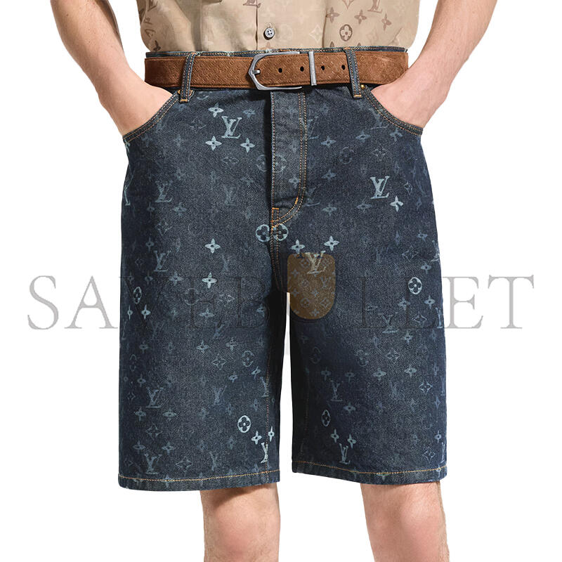 LOUIS VUITTON MONOGRAM DENIM SHORTS 1AK6R2